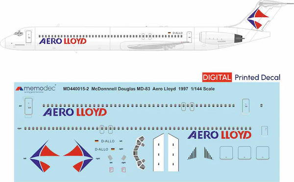 McDonnell Douglas MD83 (Aero Lloyd 1997)  MD1440015-2