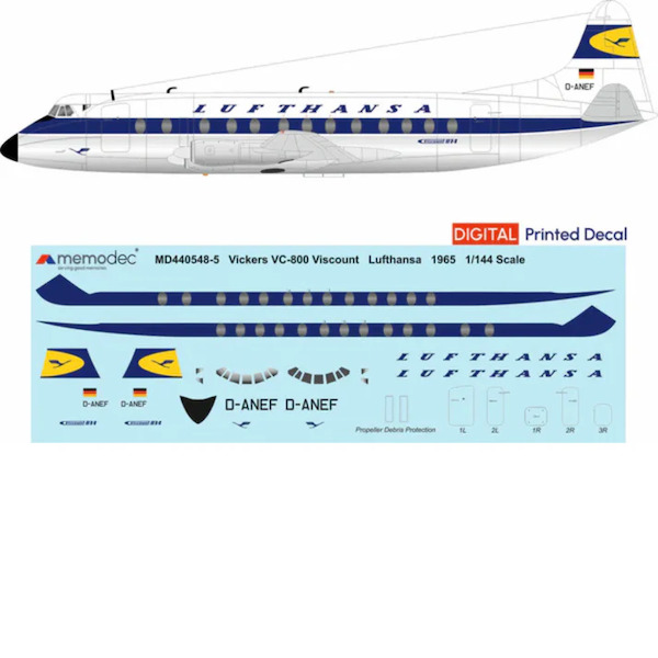 Vickers Viscount  814 (Lufthansa 1965)  MD440548-5