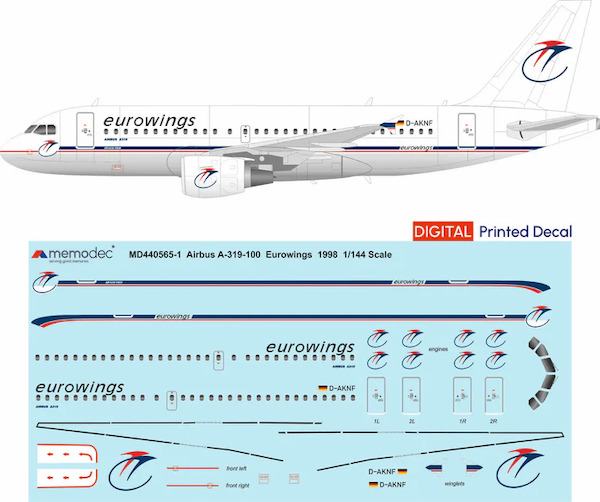 Airbus A319-100 (Eurowings 1998)  MD440565-1