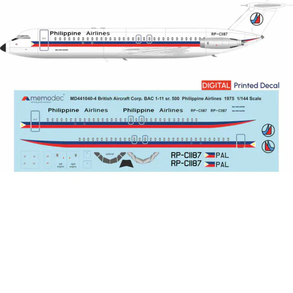 BAC 1-11 Srs 500 (Phillipine Airlines 1975)  MD441040-4