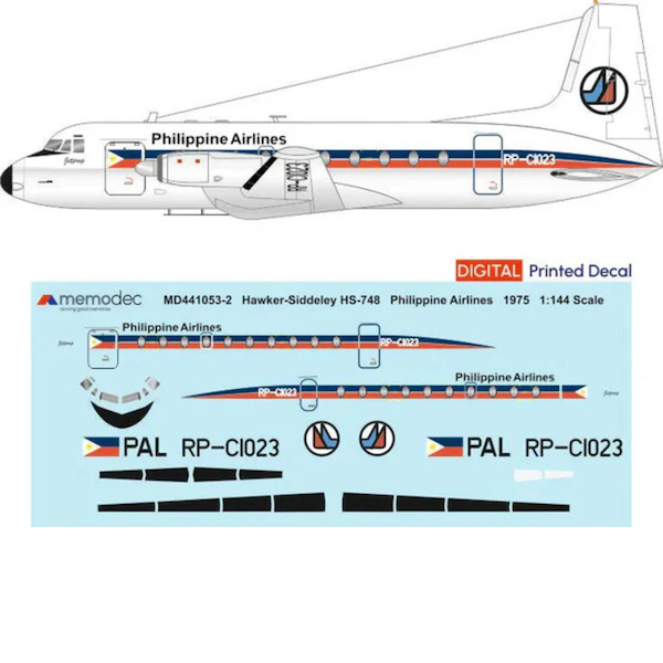 Hawker Siddeley HS748 (Phillipine Airlines 1975) MD441053-2