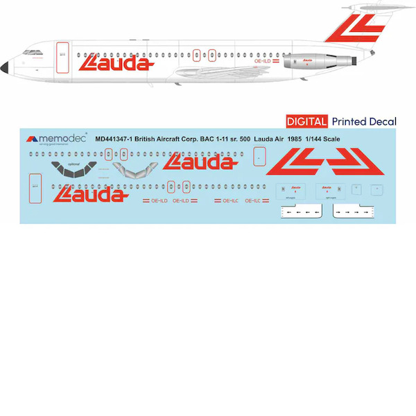 BAC 1-11 Srs 500 (Lauda Air 1985)  MD441347-1