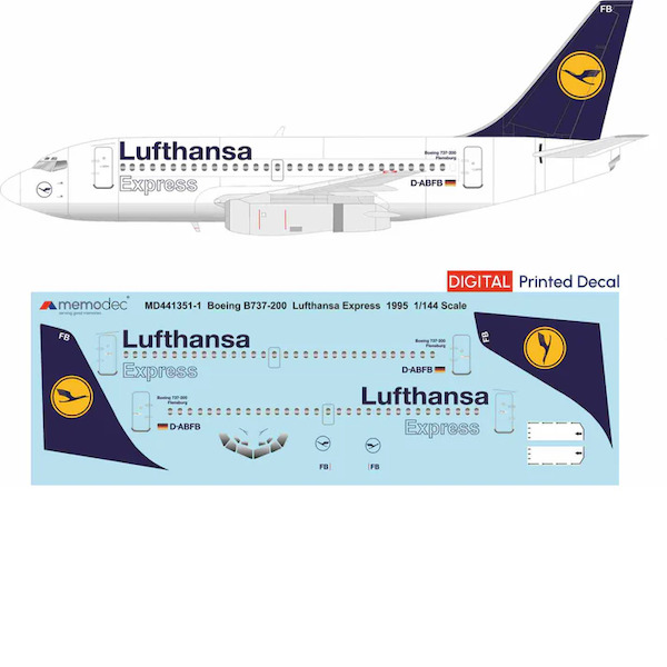 Boeing 737-200 (Lufthansa Express 1995)  MD441352-1