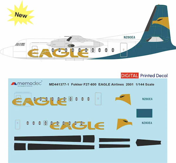 Fokker F27-600 Friendship  (Eagle Airlines 2001)  MD441377-1