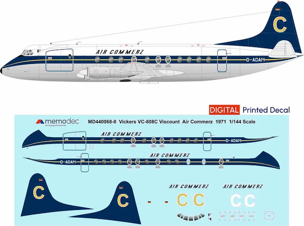Vickers Viscount 808 (Air Commerz 1971)  MD720068-0