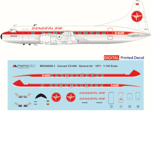 Convair CV440 Metropolitan (General Air 1971)  MD720628-1