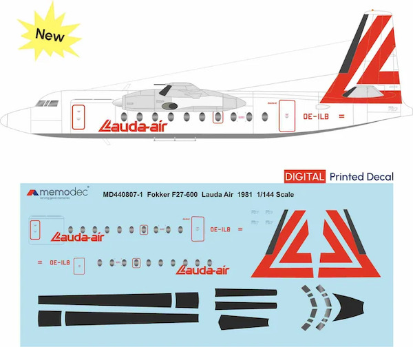 Fokker F27-600 Friendship  (Lauda Air 1981)  MD720807-1