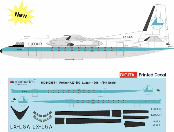 Fokker F27-100 Friendship  (Luxair 1966)  MD720851-1