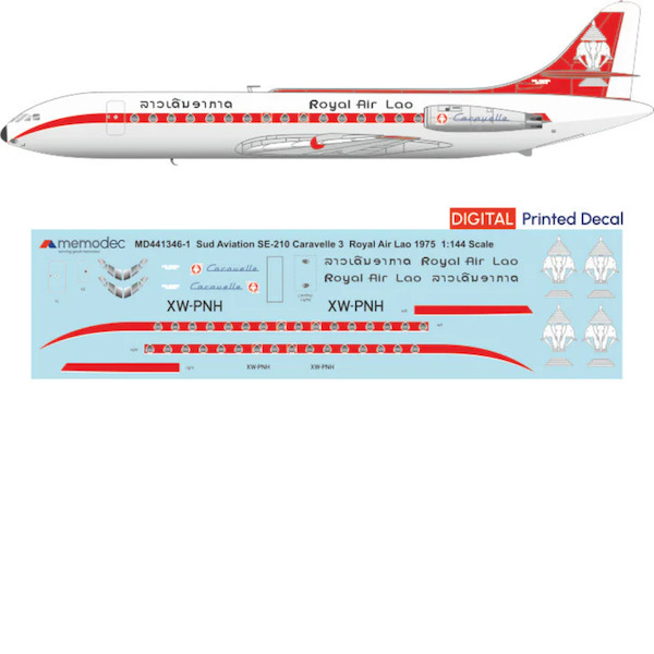 Sud Aviation SE210 Caravelle 3 (Royal Air Lao 1975) MD721346-1