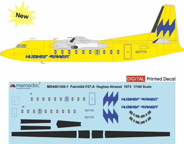 Fairchild F-27A  (Hughes Airwest 1973)  MD721369-1
