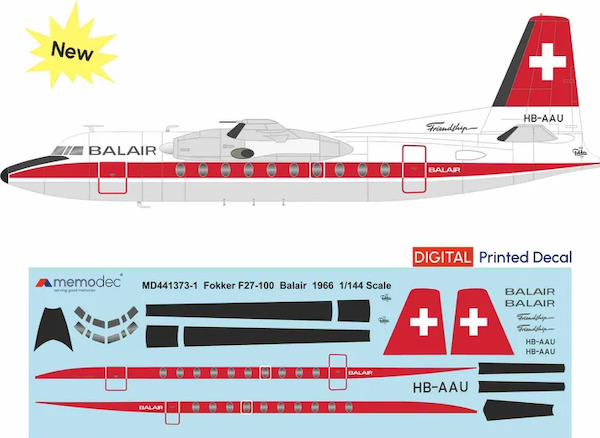 Fokker F27-100 Friendship  (Balair 1966)  MD721373-1