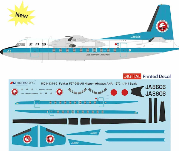 Fokker F27-200 Friendship  (All Nippon Airways 1972)  MD721374-2