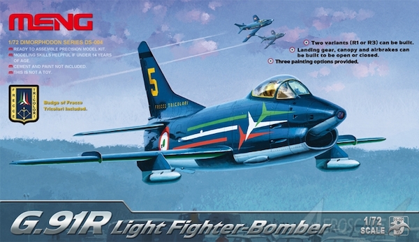 Fiat G91R Light Fighter Bomber (US Army, Luftwaffe, Frecce Tricolore)  DS004