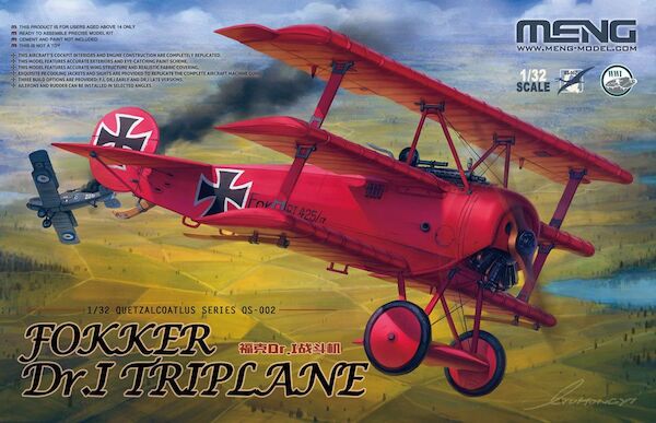 Fokker Dr1 Triplane  (SPECIAL X-MAS OFFER- WAS EURO 69,95)  QS002