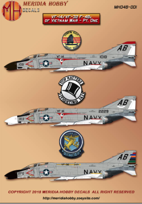 VF14/VF32 F4B Phantoms of Vietnam War part 1  MH048-001