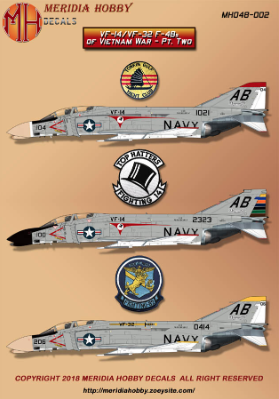 VF14/VF32 F4B Phantoms of Vietnam War part 2 MH048-002
