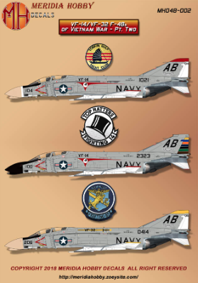 VF14/VF32 F4B Phantoms of Vietnam War part 2  MH048-002