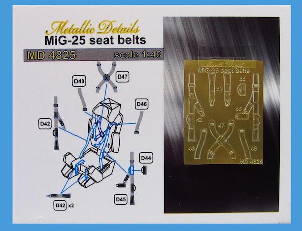 Detailset Mikoyan MiG25 Seat Belts  MD4825