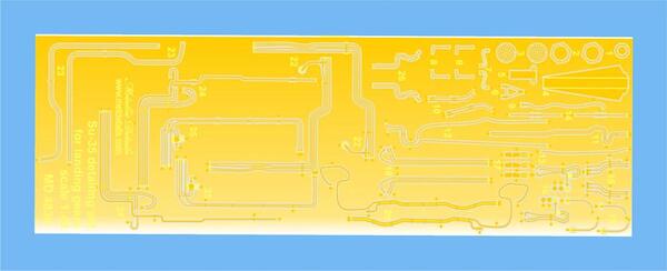 Detailing set for Landing gear of Sukhoi Su35 Flanker (Kitty Hawk, Great Wall)  MD4834