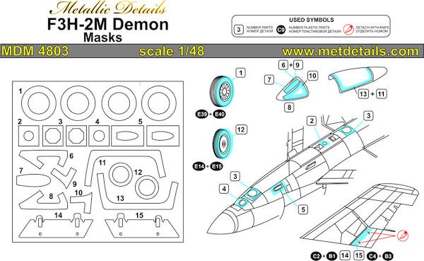 F3H-2M Demon Masks (Hobby Boss) MDM4803