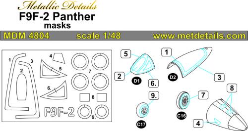 F9F-2 Panther Masks (Trumpeter) MDM4804