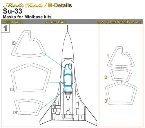 Sukhoi Su33 Flanker Masking set (Minibase) MDM4817