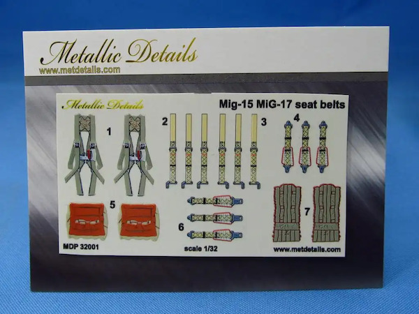 Mikoyan MiG15, MiG17 Seat belts  MDP32001