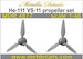 Heinkel He111 VS11 Propeller set MDR14419