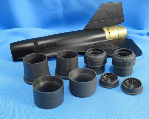 Lockheed SR71 Blackbird Jet Nozzles (Testors/Italeri) MDR4859