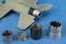 F16 jet nozzle for PW F110 engine - open- (Tamiya) MDR4862
