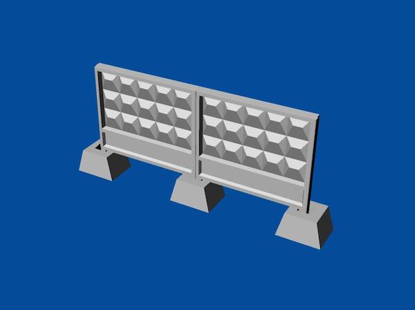 Soviet concrete fence type PO3 (8 Pieces) MDR7205