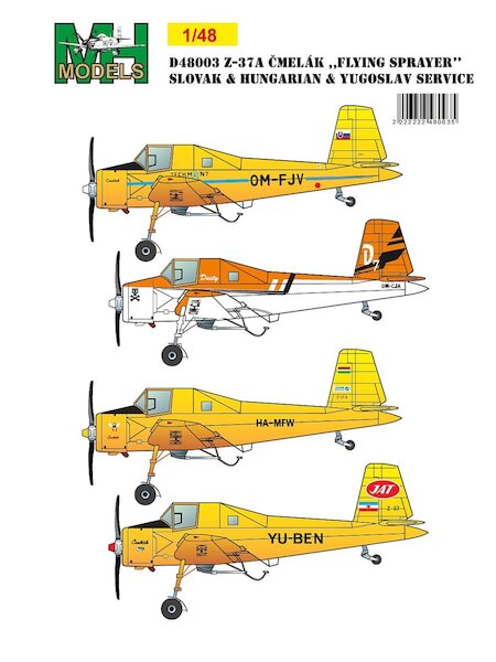 Z37A Cmelak "Flying Sprayer" Slovak, Hungarian and Yugoslav Service D48003