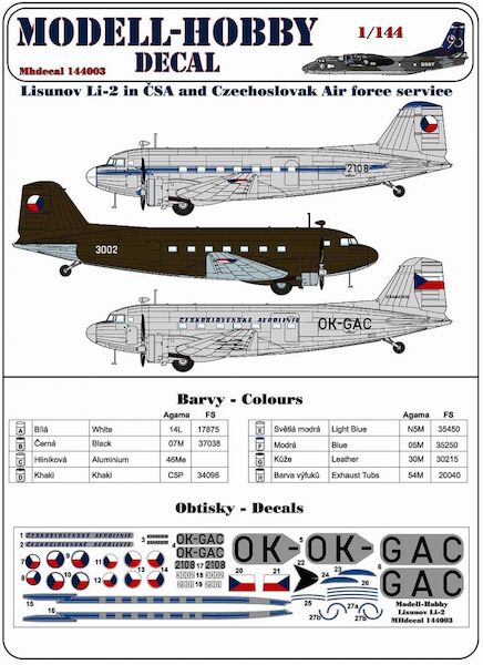 Lisonpov Li2 in CSA and Czech Air Force Service  D714002