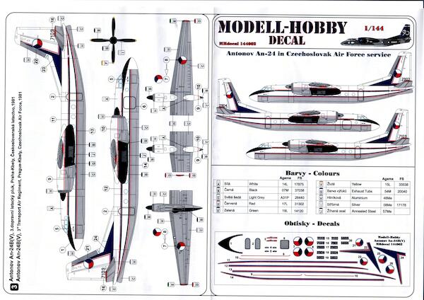 Antonov An24 in Czech Air Force Service Part 2  D714003