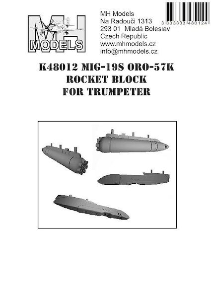 Mikoyan MiG19S ORO-57K Rocket Block (Trumpeter) K48012