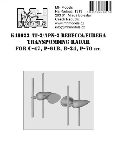 AT-2/APN-2 Rebecca Transponder Radar aerials for C47, P61, P70 etc K48023