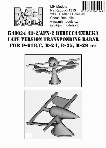 AT-2/APN-2 Rebecca Transponder Radar aerials Late Version for P61, B24 , B25, B29 etc K48024