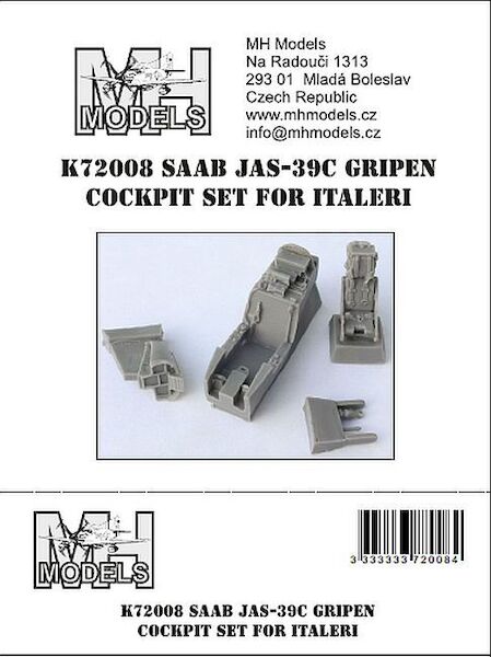 SAAB JAS39C Gripen Cockpit set (Italeri) K72008