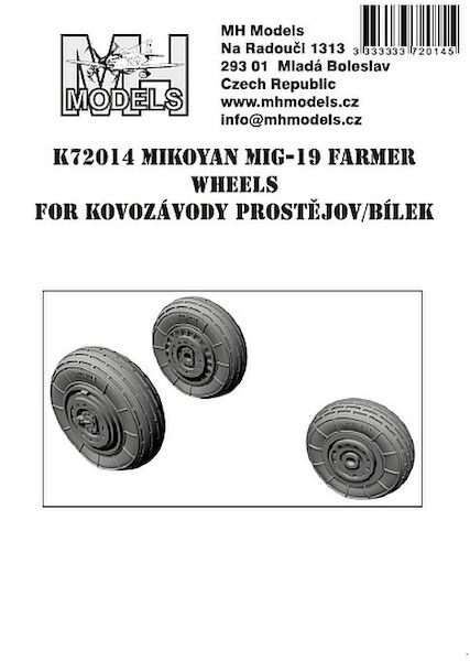 Mikoyan MiG19 Farmer Wheels (KP new)  K72014