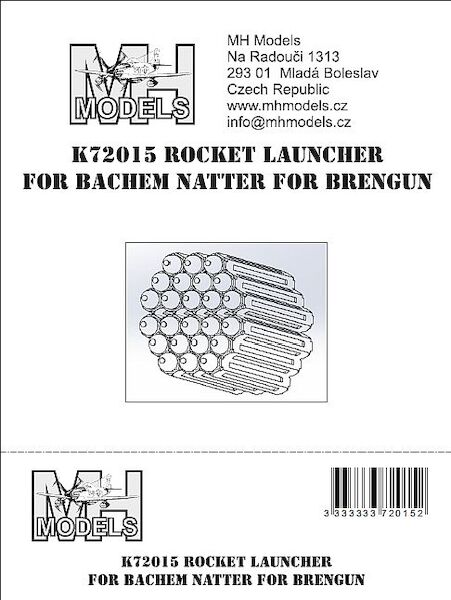 Rocket launcher for Bachem Natter with 24 rockets in one piece (Brengun) K72015