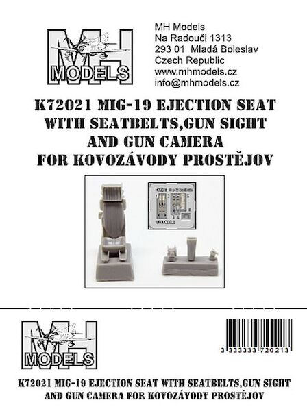 Mikoyan MiG19 Ejection Seat with seatbelts, Gun Sight and Gun Camera (KP new) K72021