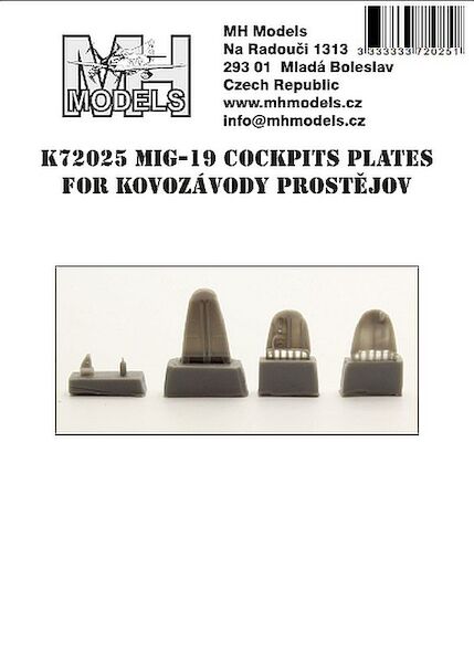 Mikoyan MiG19 Cockpit plates (KP new)  K72025