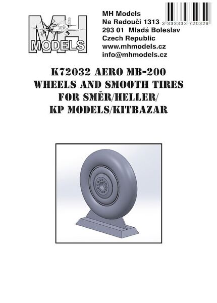 Aero MB200 wheels and tyres with smooth tread (Smer/KP/Kovosavody Prosetjov)  K72032