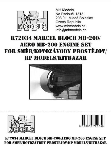 Marcel Bloch MB200 / Aero MB200 Engine set (Smer/KP/Kovosavody Prosetjov) K72034