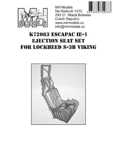 Escapac IE-1 ejection seat for S3B Viking (2 seats) K72063