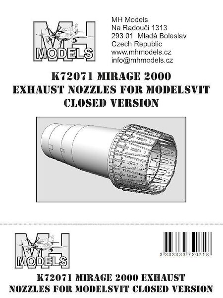 Mirage 2000 exhaust nozzle - Closed -  version (Modelsvit)  K72071
