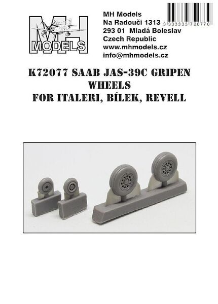 SAAB JAS39C Gripen Wheels (Italeri, Bilek, Revell) K72077