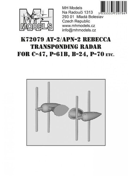 AT-2/APN-2 Rebecca Transponder Radar aerials for C47, P61, B24 P70 etc.  K72079