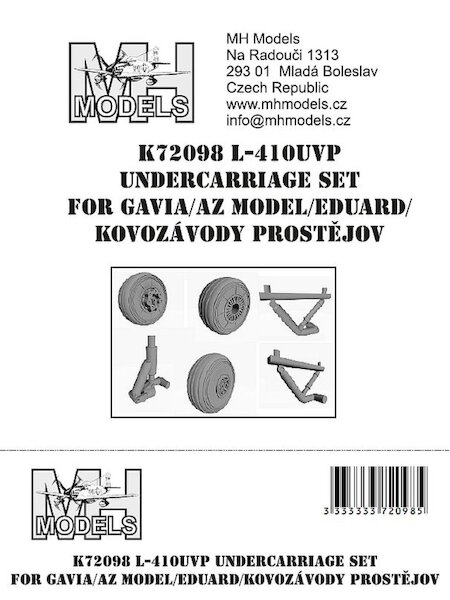 Let L410UVP Undercarriage set (Kovozavody Prostejov KP, Gavia, AZ and Eduard)_  K72098