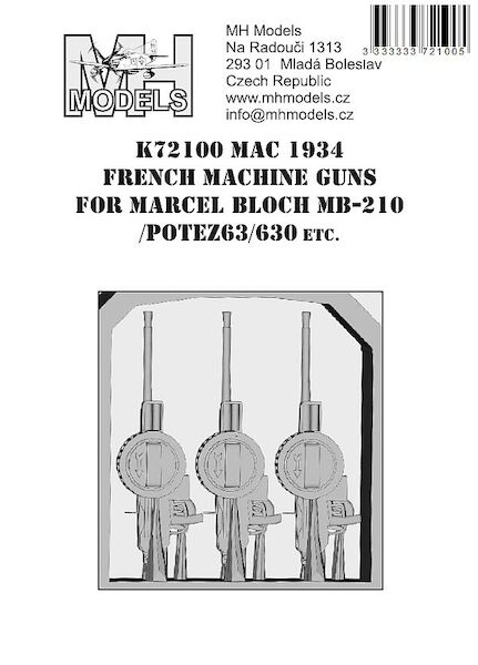 MAC 1934 Machine Guns for  Marcel Bloch MB210, Potez63/630 etc  K72100